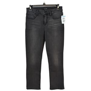 Joe’s Jeans Black Straight Leg Jeans Size 24 NWT High Rise Stretch Denim